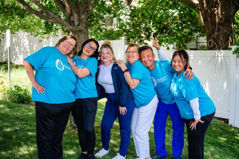 a group of six women medical professionals